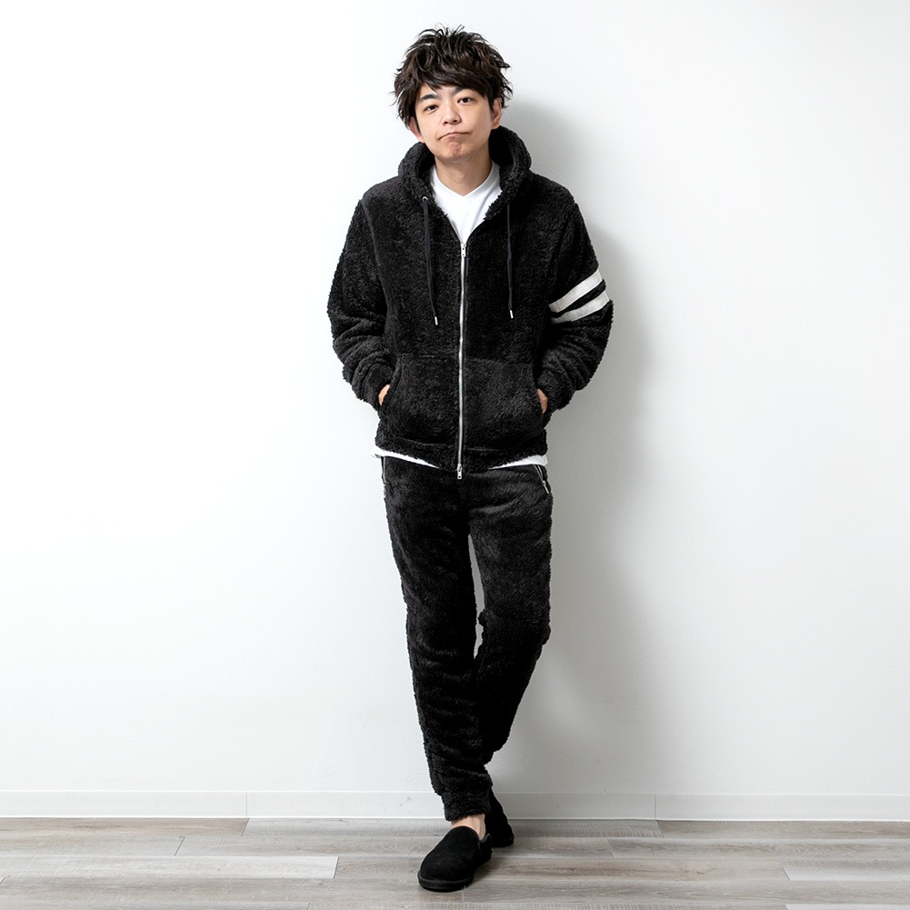 ボア セットアップ メンズ 大きいサイズ 秋服...の詳細画像2
