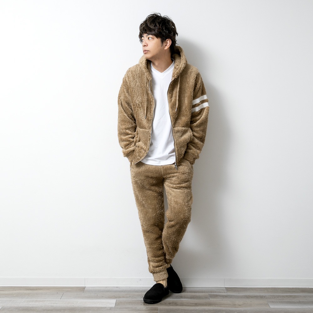 ボア セットアップ メンズ 大きいサイズ 秋服...の詳細画像4