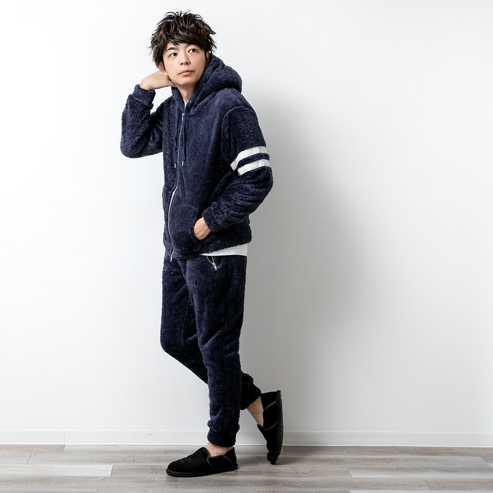 ボア セットアップ メンズ 大きいサイズ 秋服...の詳細画像5