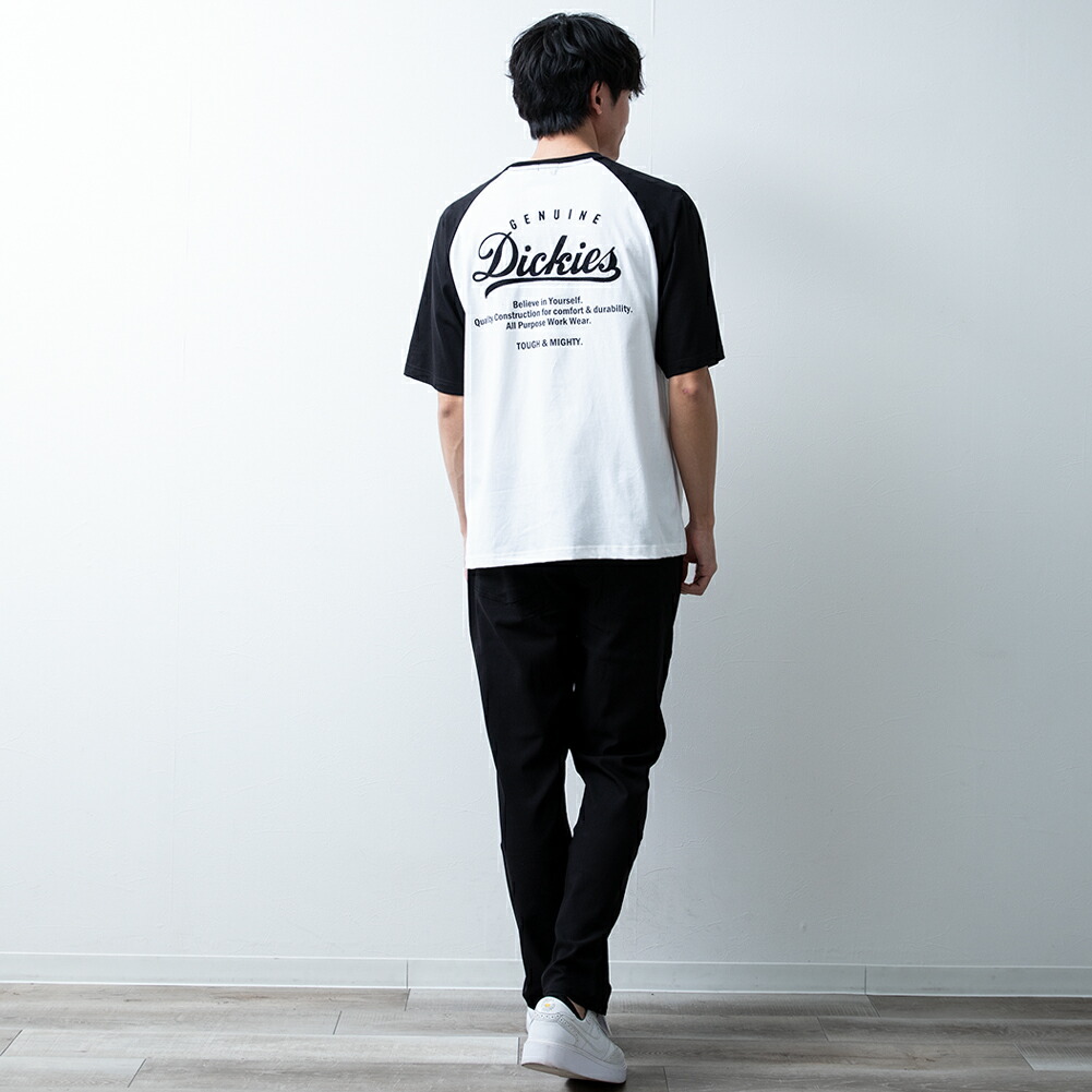 tシャツ メンズ ラグラン バックプリント ディッキーズ 夏 半袖 T