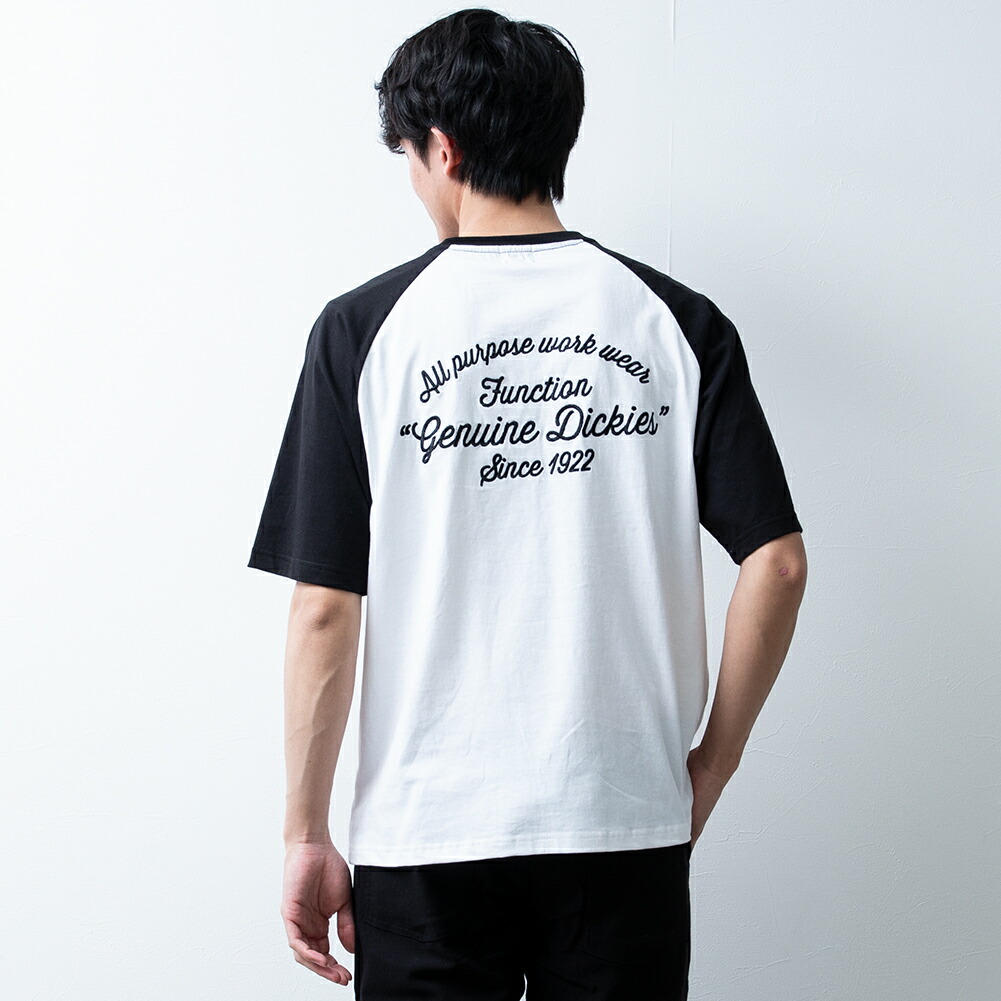 tシャツ メンズ ラグラン バックプリント ディッキーズ 夏 半袖 T