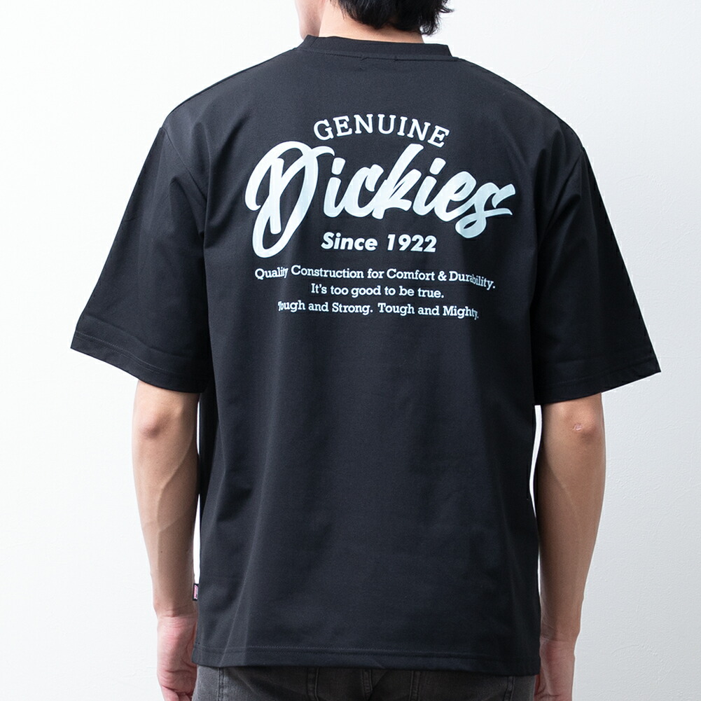 Tシャツ メンズ クルーネック ディッキーズ 半袖 バックプリント