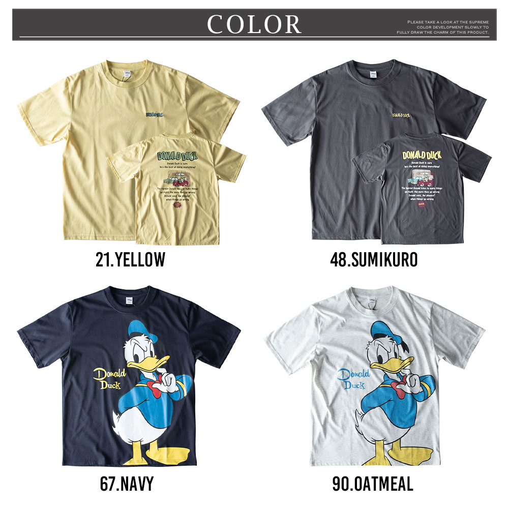 ディズニー tシャツ ドナルド プリント Tシャツ 半袖 Disney 春夏