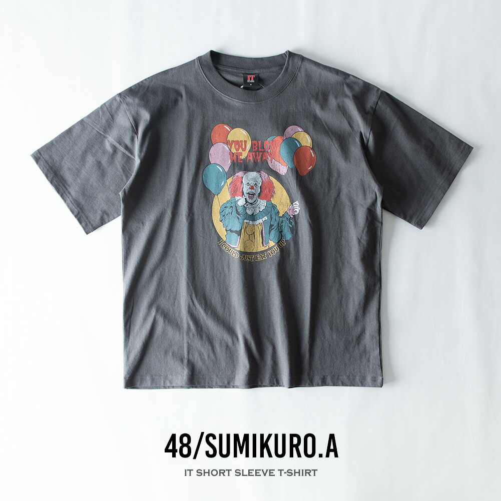 tシャツ 半袖 クルーネック IT ペニーワイズ プリント Tシャツ