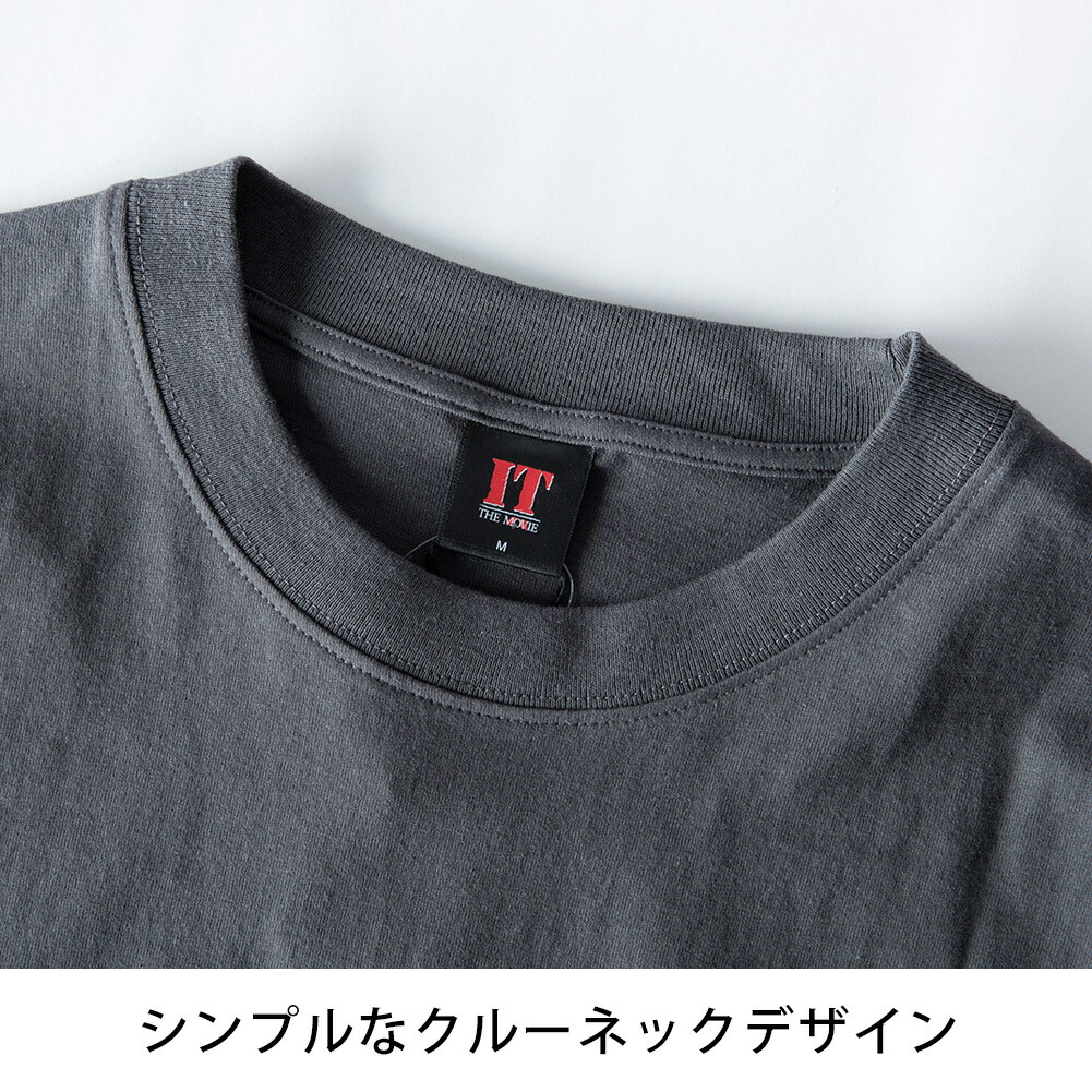 tシャツ 半袖 クルーネック IT ペニーワイズ プリント Tシャツ