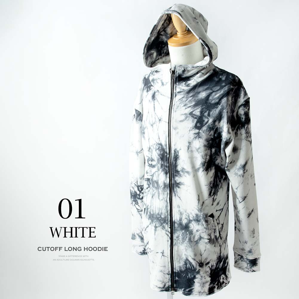 パーカー メンズ 長袖 パーカ ジップアップ ロング ヴィジュアル系