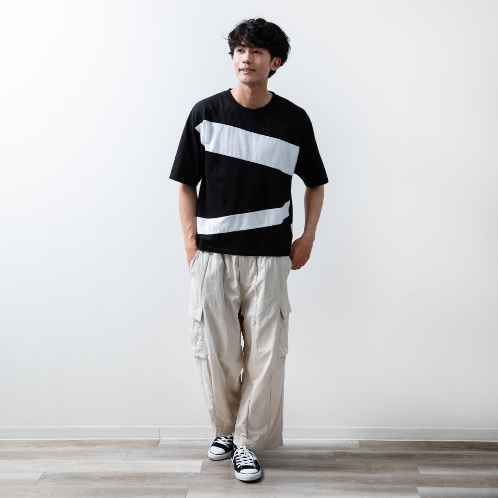 tシャツ メンズ 半袖 オーバーサイズ 切替 おしゃれ 半袖tシャツ 夏