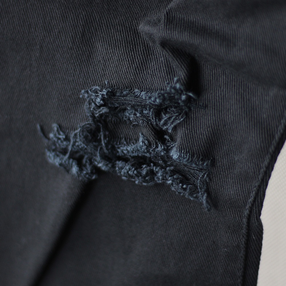 ダメージ スキニー メンズ ストレッチ ブラック デニム ダメージスキニー ダメージデニム ジーンズ 黒 カジュアル XS パンツ L NEP ...