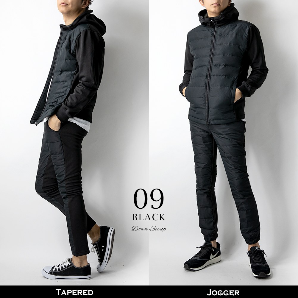 セットアップ メンズ ダウン パーカー パンツ 上下セット 極暖 裏起毛
