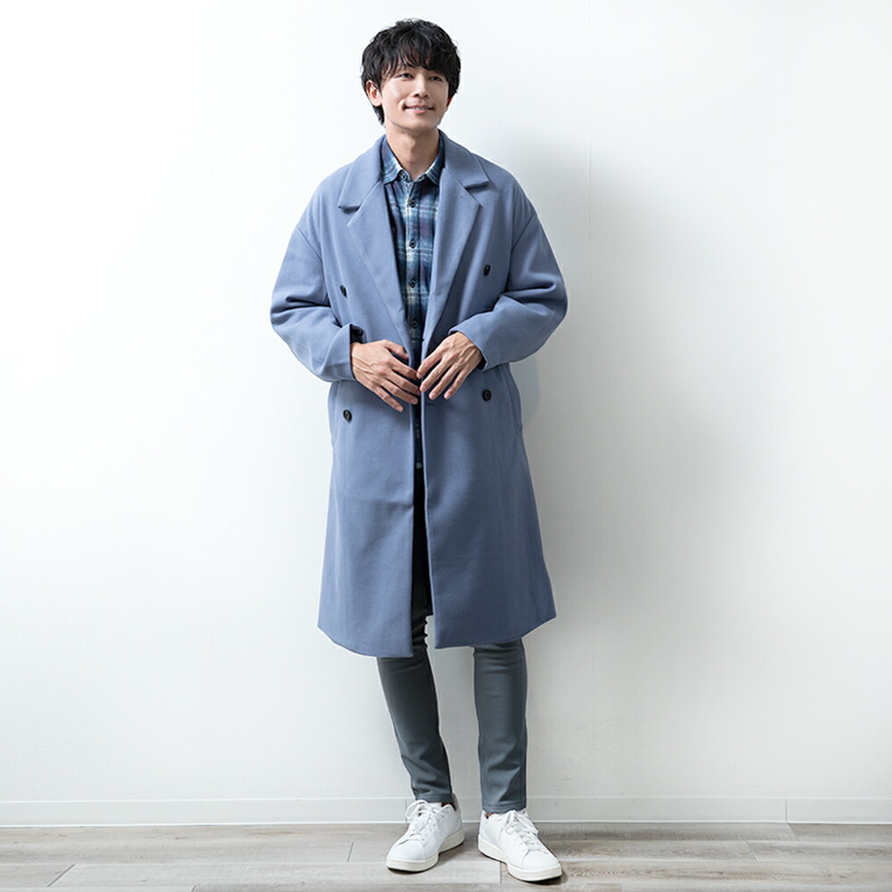 トレンチコート メンズ 冬 ロング ビジネス アウター チェスターコート