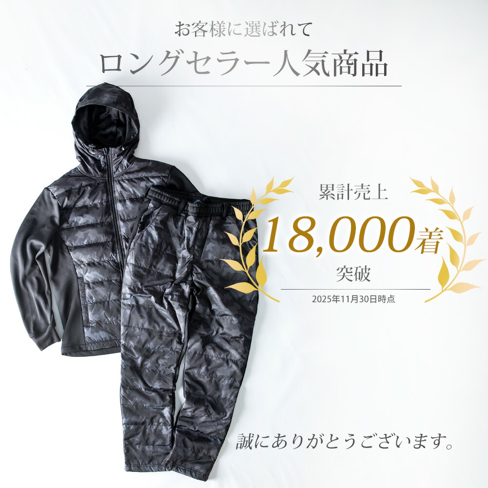 ジャージ　パーカー　ダウン ダウンパーカー メンズ 前身頃ダウン入り ジャージ（裏シャギー