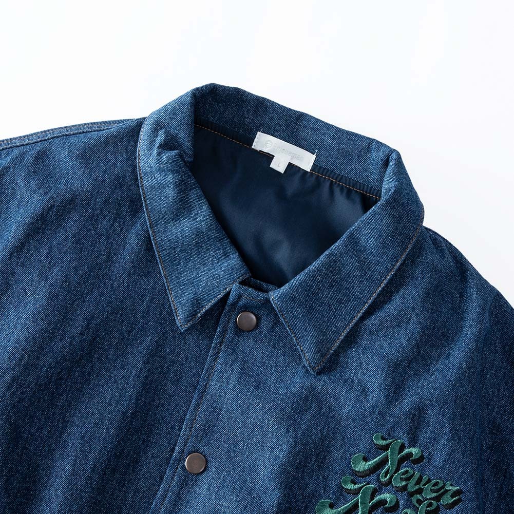 スタジャン メンズ デニム 冬 オーバーサイズ ゆったり 切替 デニム