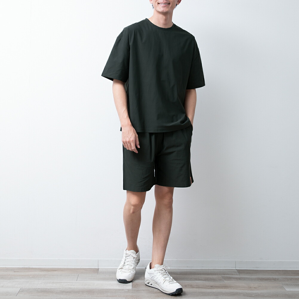 セットアップ tシャツ 半袖 ハーフパンツ 夏 AIRFLRX ストレッチ 吸水