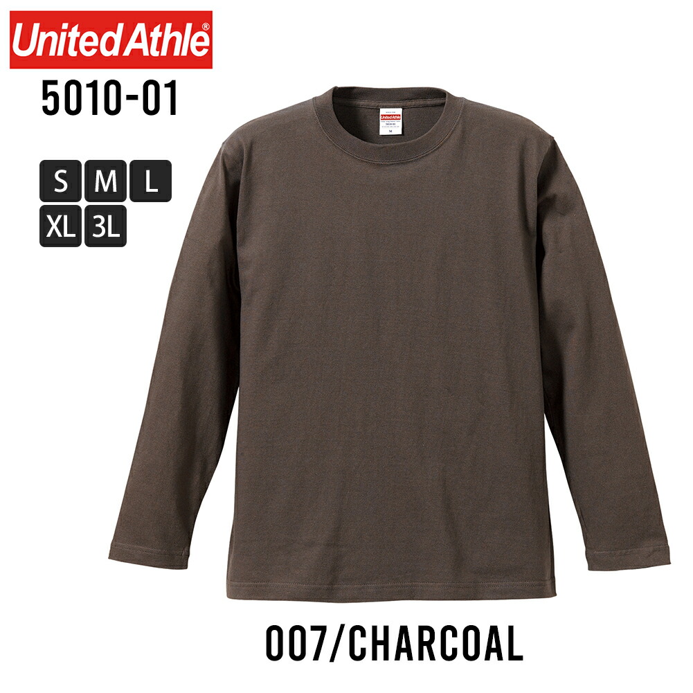 長袖tシャツ メンズ tシャツ Uネック United Athle 長袖Tシャツ クルー