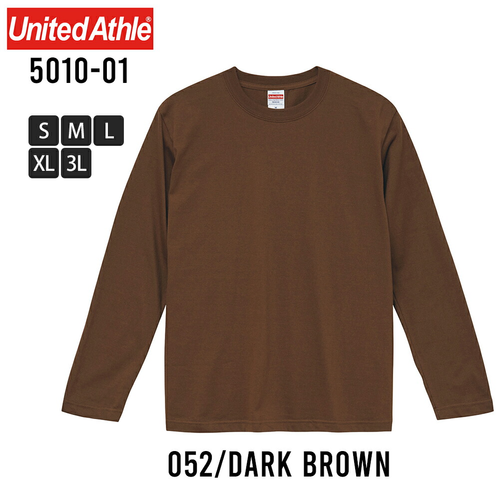 長袖tシャツ メンズ tシャツ Uネック United Athle 長袖Tシャツ クルー