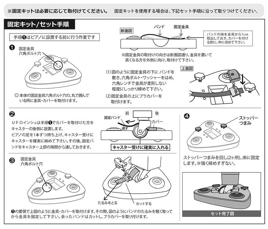 固定キットのセット手順