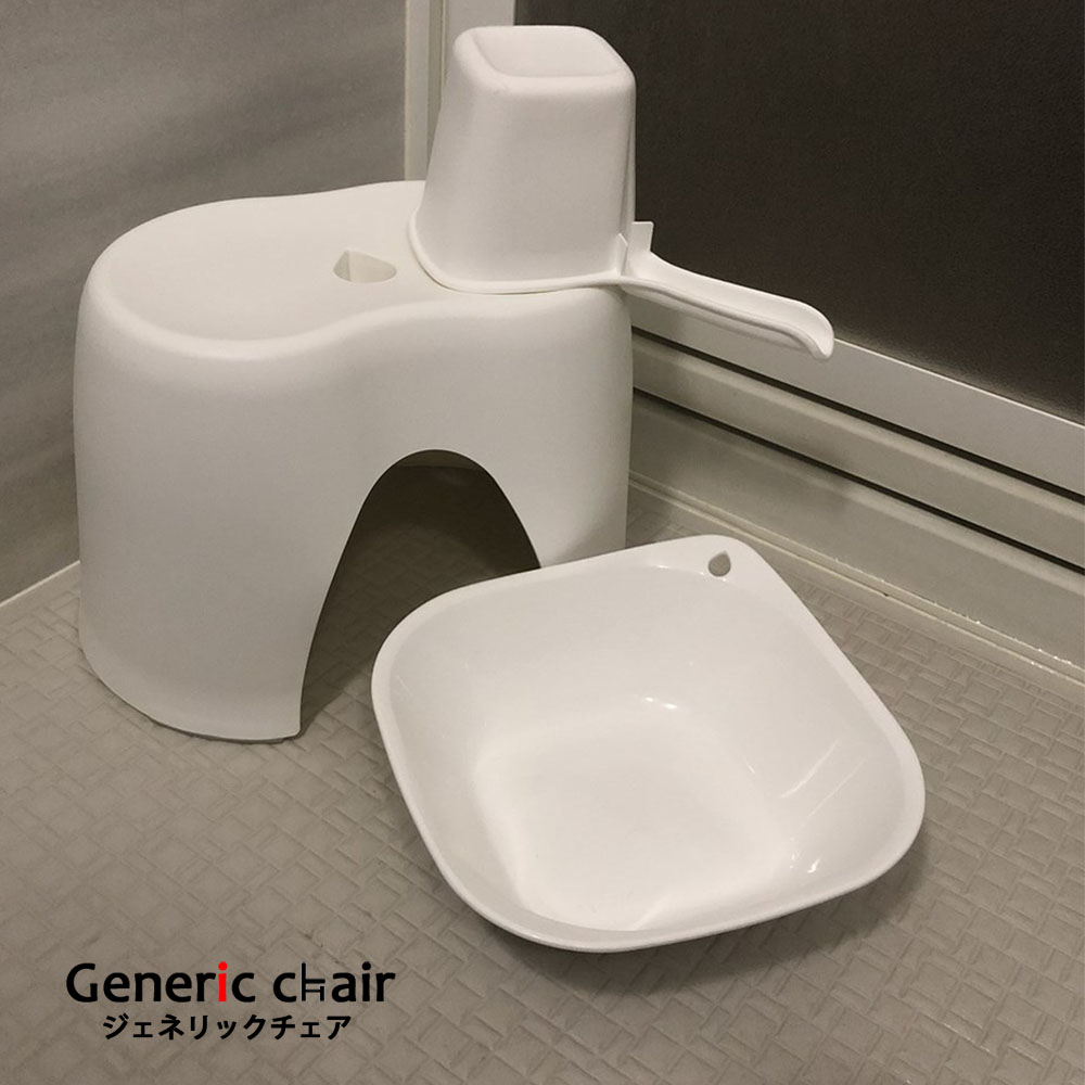 風呂 カビにくい 3点 セット 抗菌加工 撥水加工 日本製 バスチェア