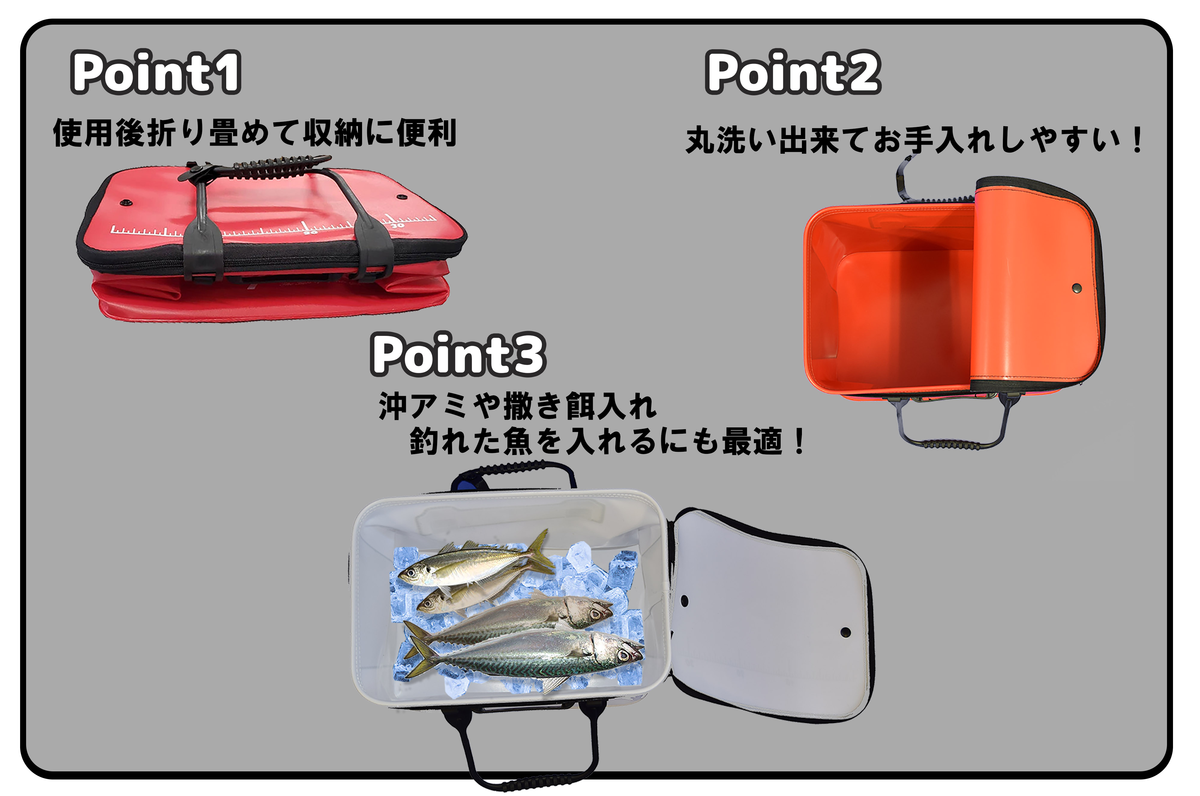 バッカン 40 大型 EVA 極厚 角 釣り 簡易 折り畳み クーラー オキアミ