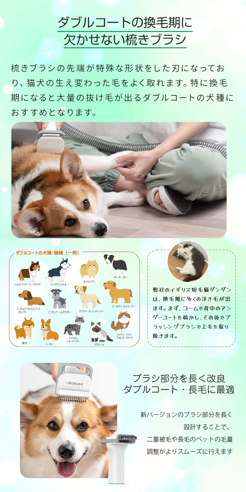 即納 Neakasa P1 pro ペット用 バリカン グルーミングクリーナー 猫 犬