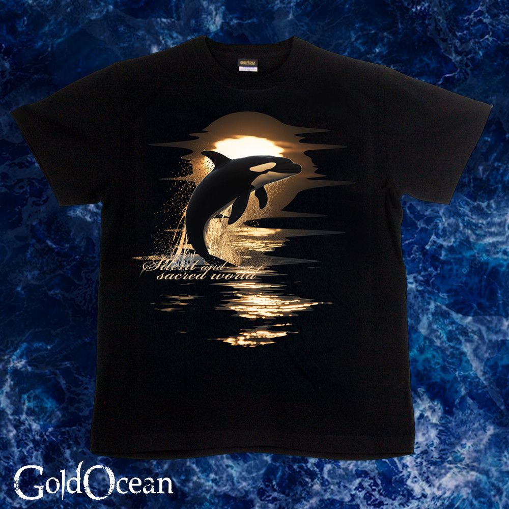 United Athle GENJU オルカ シャチ 海 Tシャツ イルカ 幻想的 夏 XXL