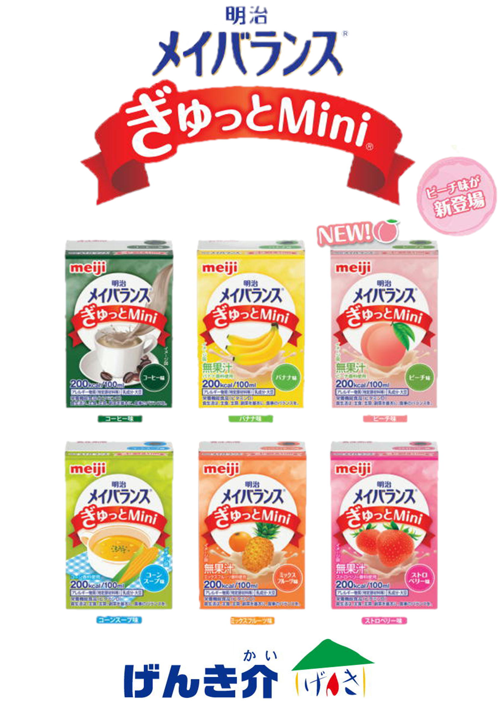 明治（meiji） 介護食 メイバランス ぎゅっとMini アソートBOX 6種×各4