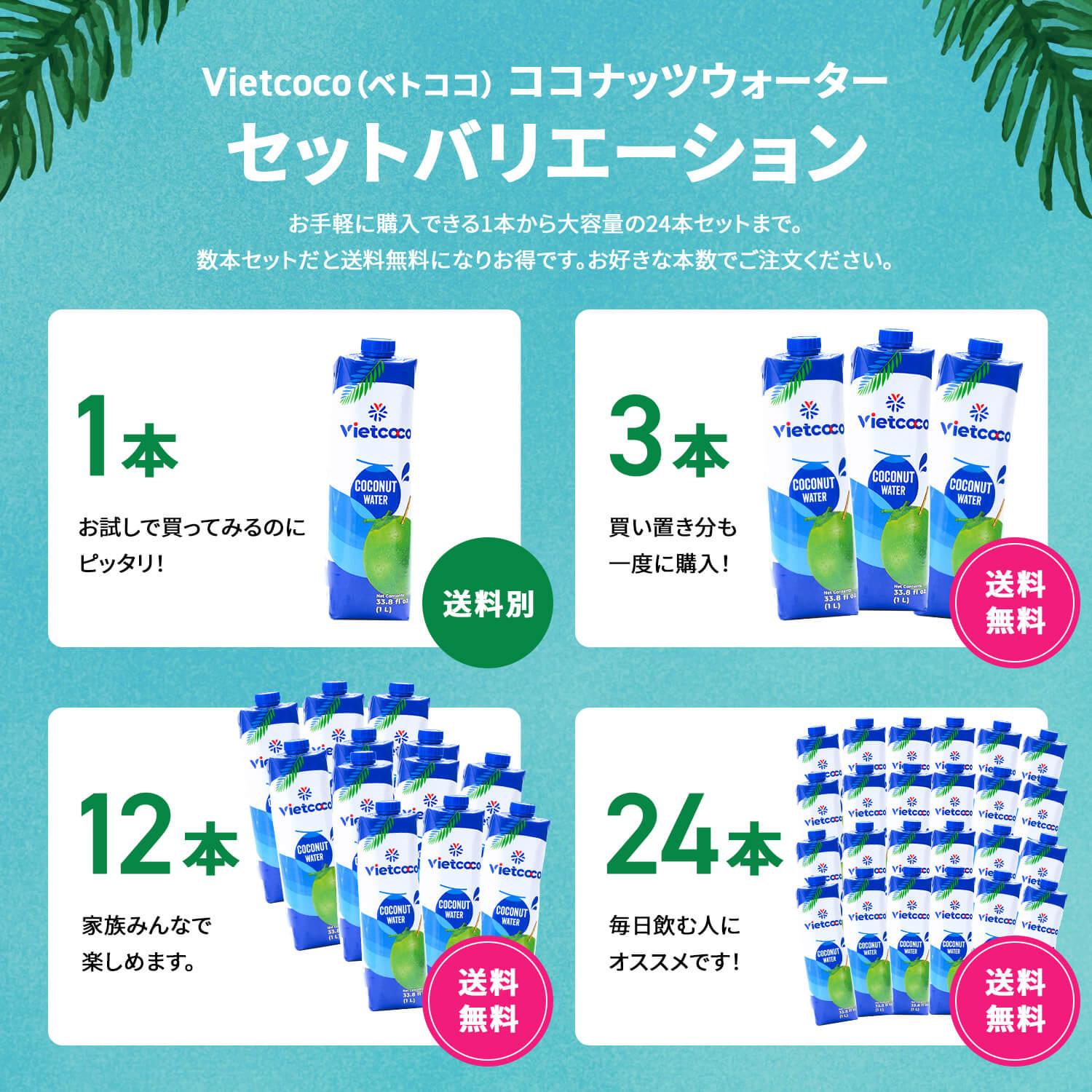 VIETCOCOココナッツウォーター1000ml/NUOCDUAVIETCOCO1000ml