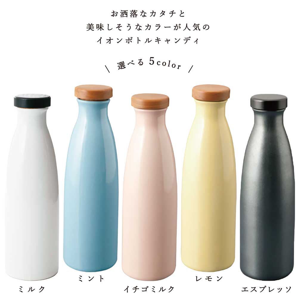 イオンボトル 信楽焼 Ion bottle Candy 1000ml 全5色 箱入り 日本製