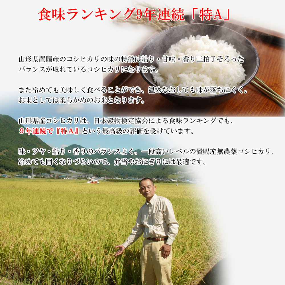 新米 お米 無農薬玄米 10kg 送料無料 JAS有機認証 山形県産 無農薬つや