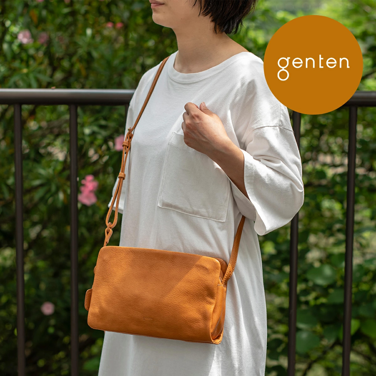 genten ゲンテン ゴートベーシック スクエアショルダーバッグ 44113 