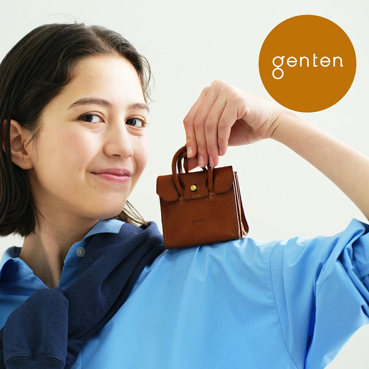 genten ゲンテン 44038 ミネルヴァ ミニBAG チャーム 革