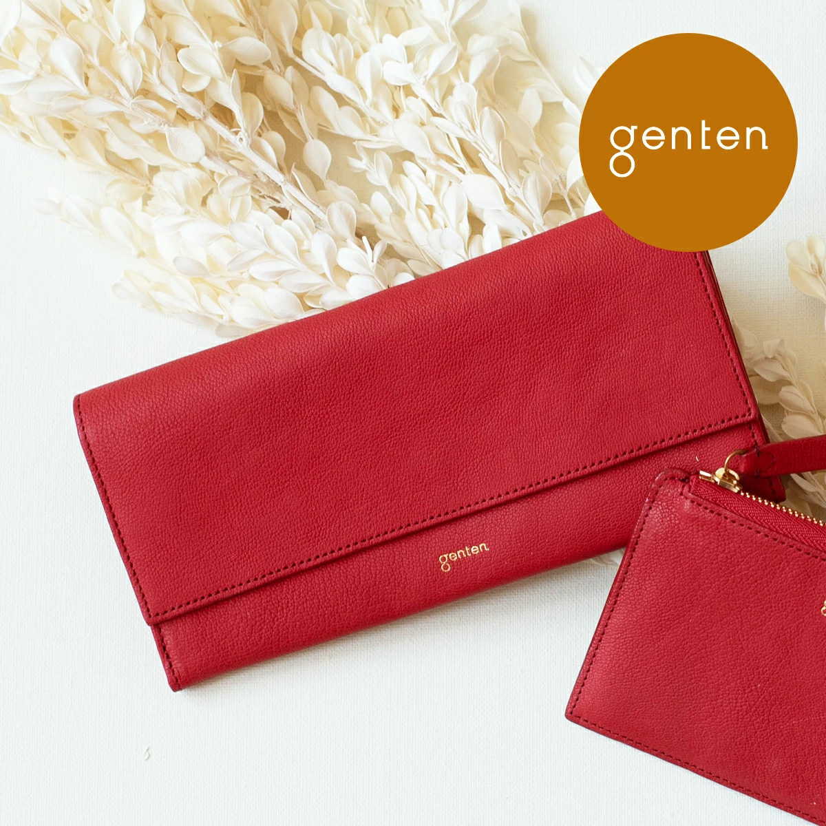 genten ゲンテン 44310 (42741) フレスコ フラップ長財布 WEB