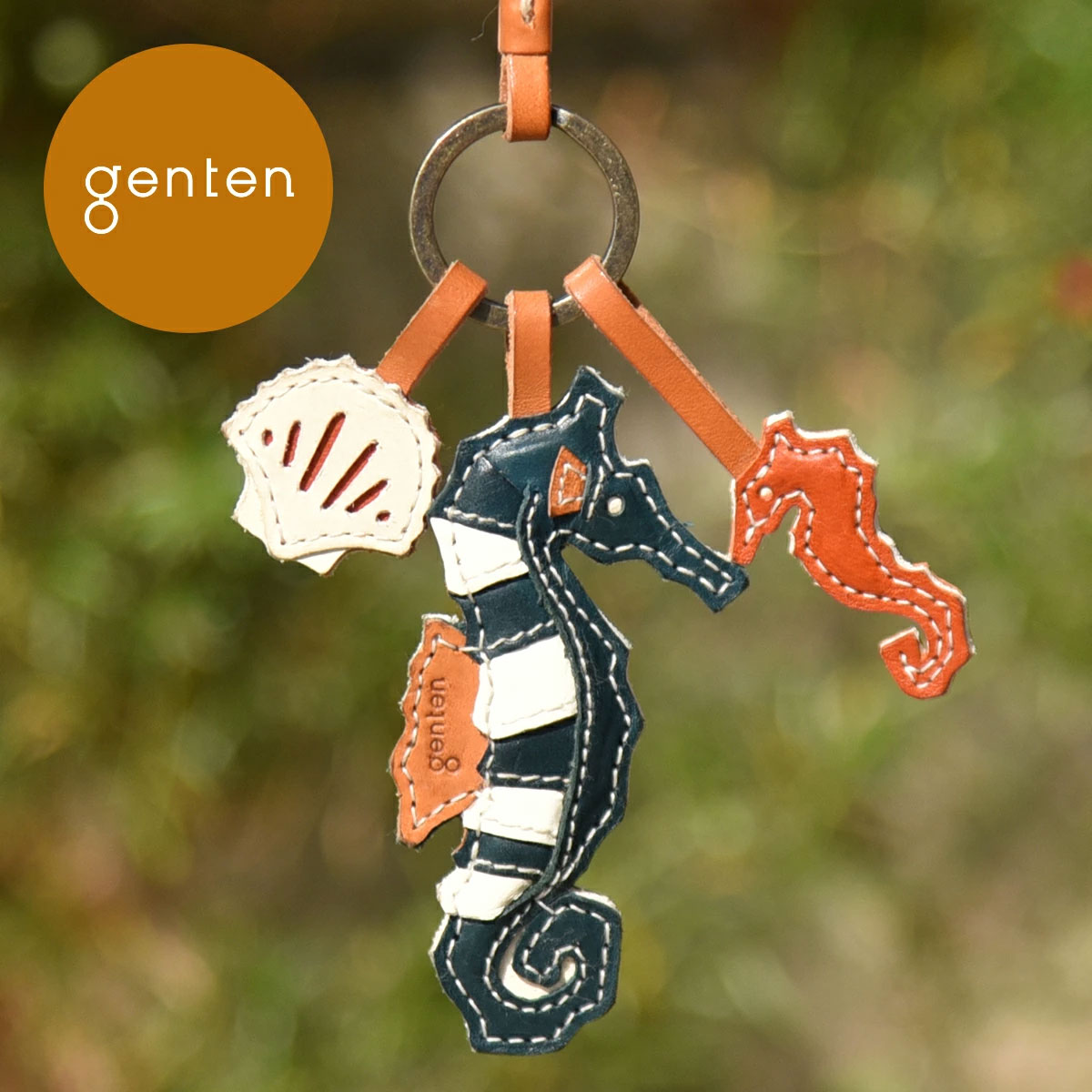 genten ゲンテン 40815 ワクワクチャーム タツノオトシゴ 革小物