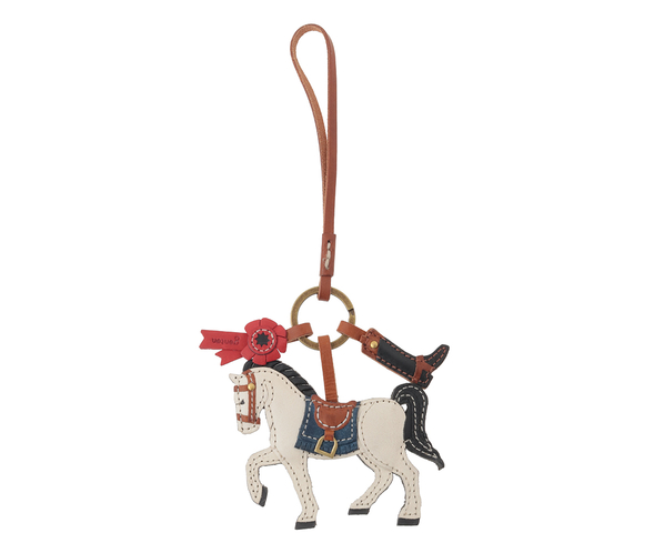 genten（ゲンテン） genten 40869 ワクワクチャーム 白馬 本革 バッグ