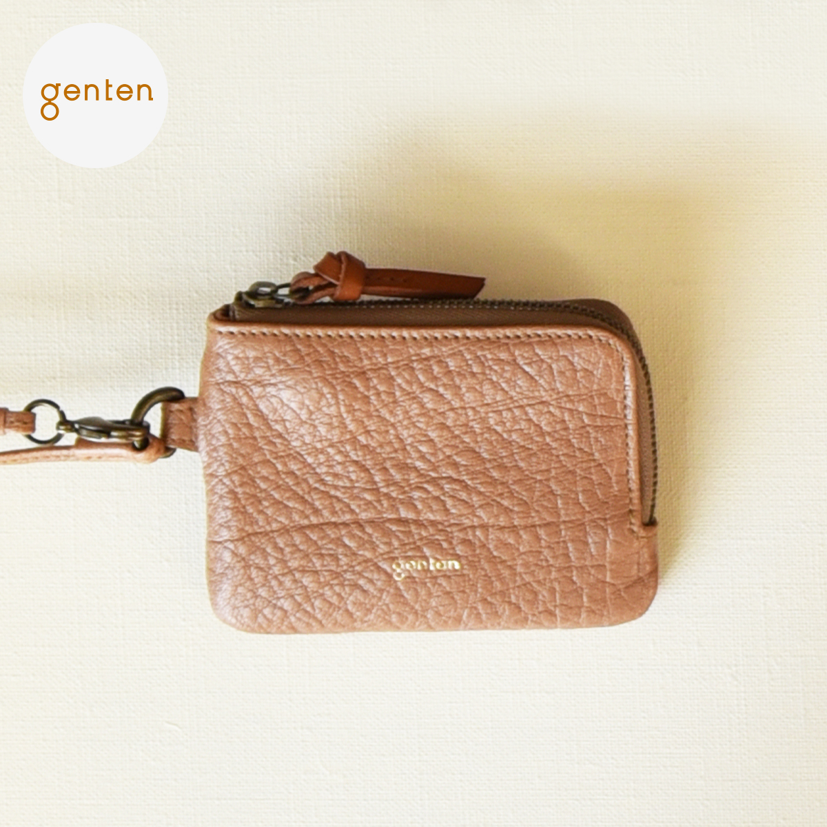 genten（ゲンテン） genten 43690 タスカ キーポーチ 本革 キーケース 