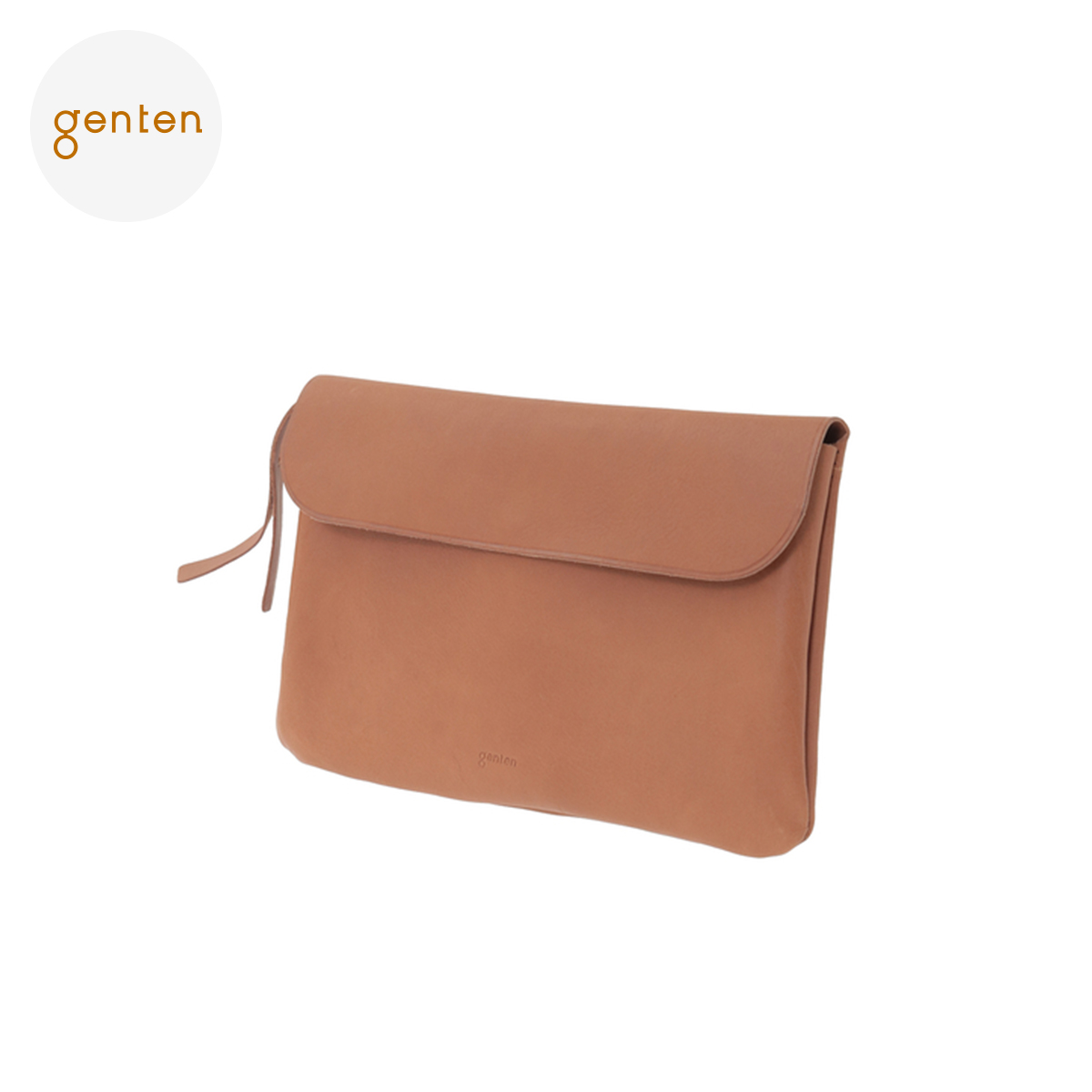genten（ゲンテン） genten 43728 貴重品ポーチ 本革 ポーチ : genten 