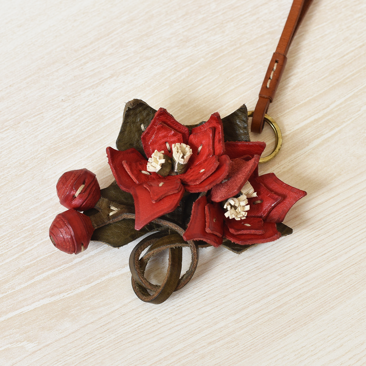 genten（ゲンテン） genten 43904 エヴァーチャーム ポインセチア 本革