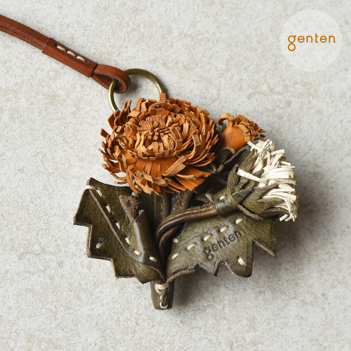 genten（ゲンテン） genten 43906 エヴァーチャーム タンポポ 本革