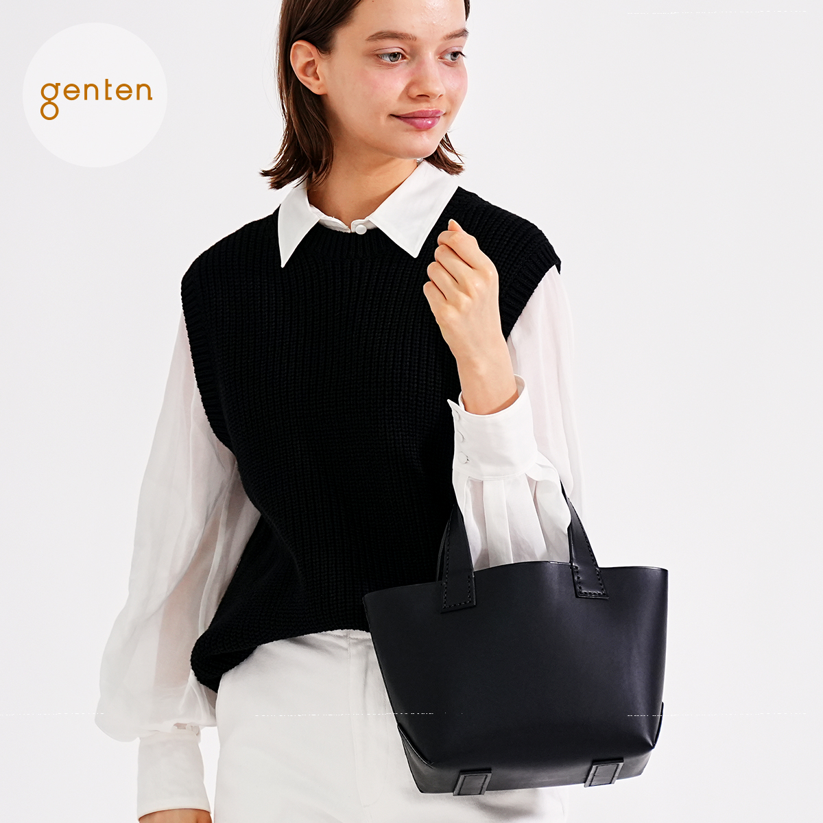 genten（ゲンテン） genten 44004 アマーノ トートバッグS 限定 本革 