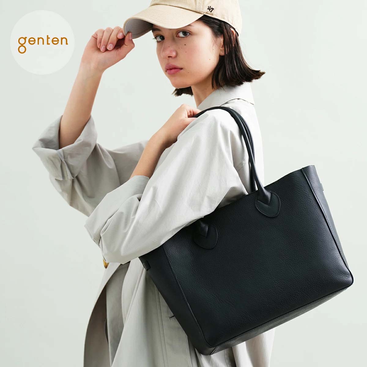 genten（ゲンテン） ミネルヴァ トートバッグ 中 44023 バッグ 