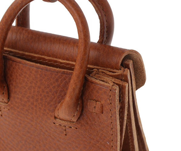 【美品】genten ゲンテン ミネルヴァ　ミニBAGチャーム　茶色 genten ゲンテン 44038 ミネルヴァ ミニBAG チャーム 公式 本革
