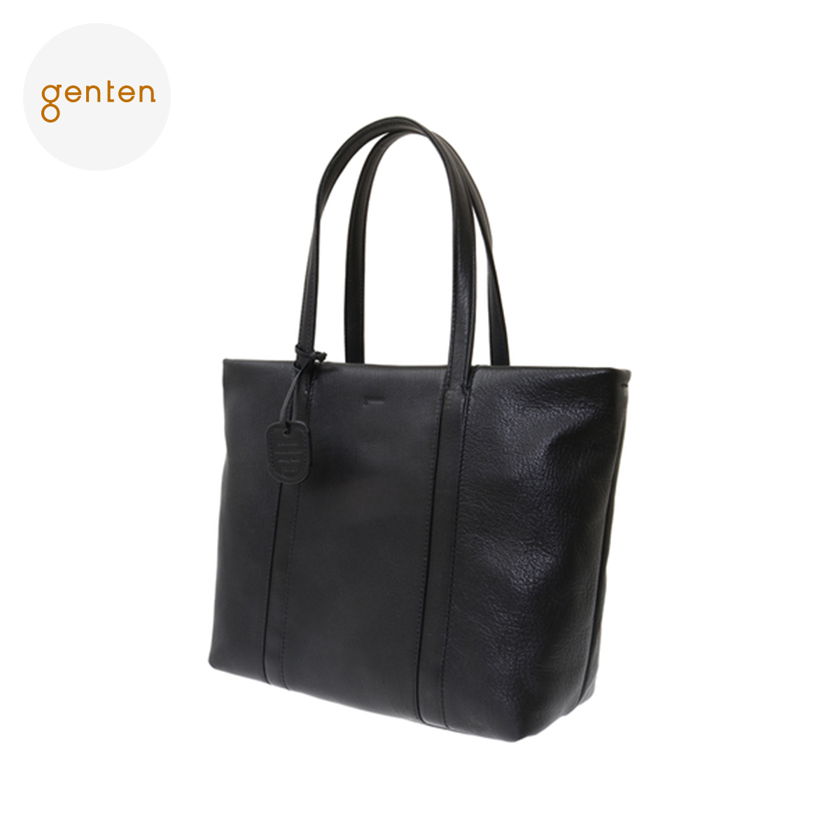 dan genten  本革　黒　トートバッグ genten ゲンテン ゴートベーシック トートバッグ 44114 公式