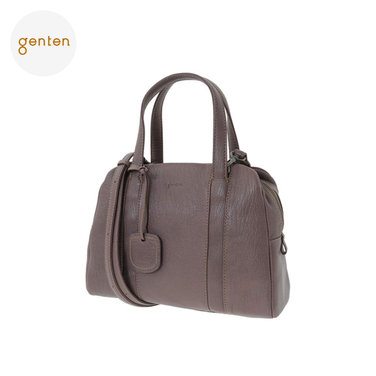 美品 ゲンテン genten 大容量 レザー 2WAYボストンバッグ genten 