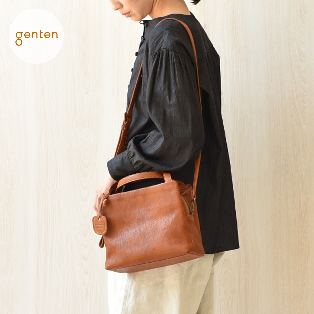 genten ゲンテン 44127 ゴートベーシック 2WAY ボストンバッグ