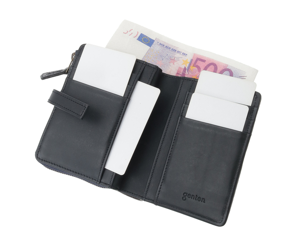 genten（ゲンテン） genten 44255 カットワーク 二つ折り財布 限定 本