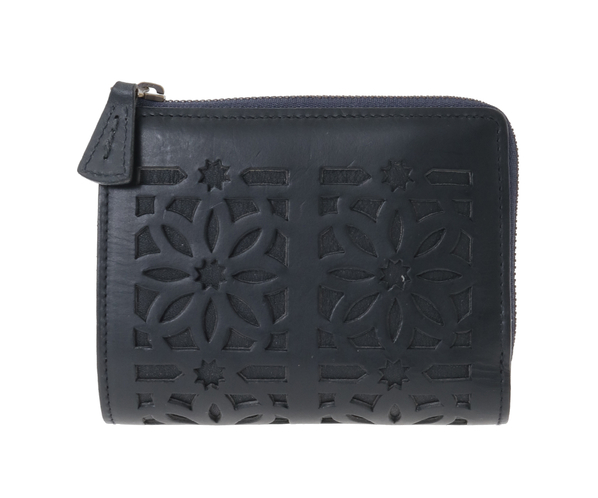 genten（ゲンテン） genten 44255 カットワーク 二つ折り財布 限定 本