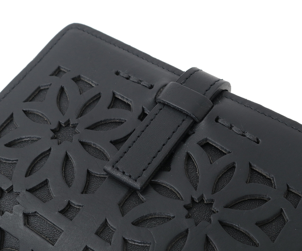 genten（ゲンテン） genten 44255 カットワーク 二つ折り財布 限定 本