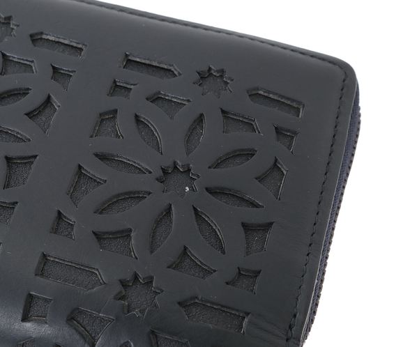 genten（ゲンテン） genten 44255 カットワーク 二つ折り財布 限定 本