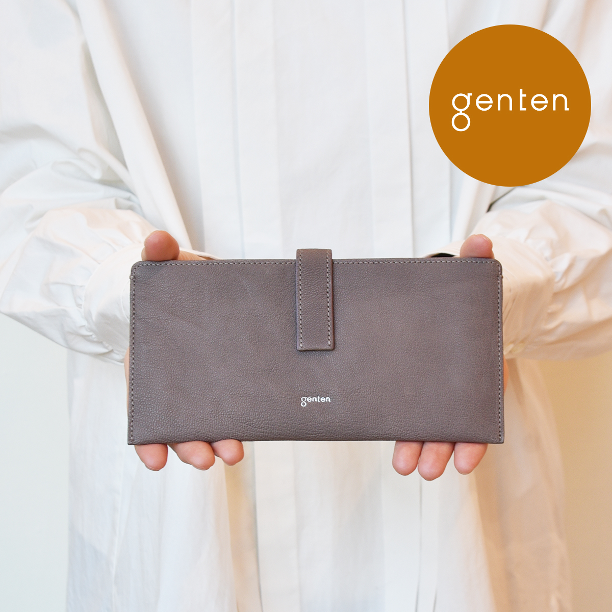 ゲンテン genten フレスコ 薄束入れ財布 44316 本革 長財布 レディース 薄い 山羊革 ゴートレザー｜genten-shop