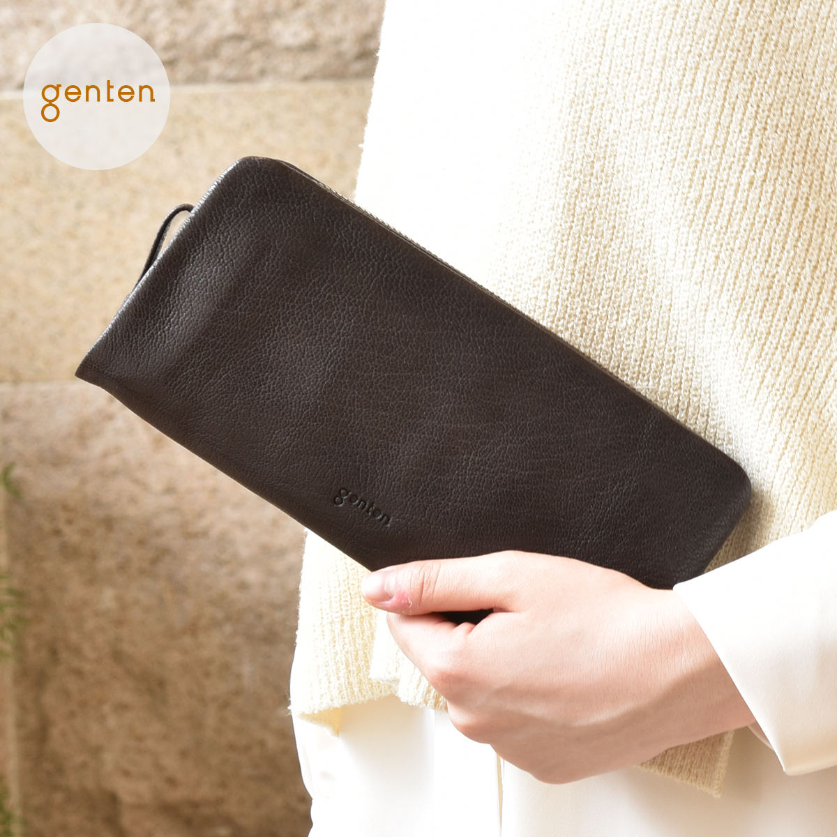 genten（ゲンテン） ゴートベーシック ラウンド長財布 44350 本革 長 