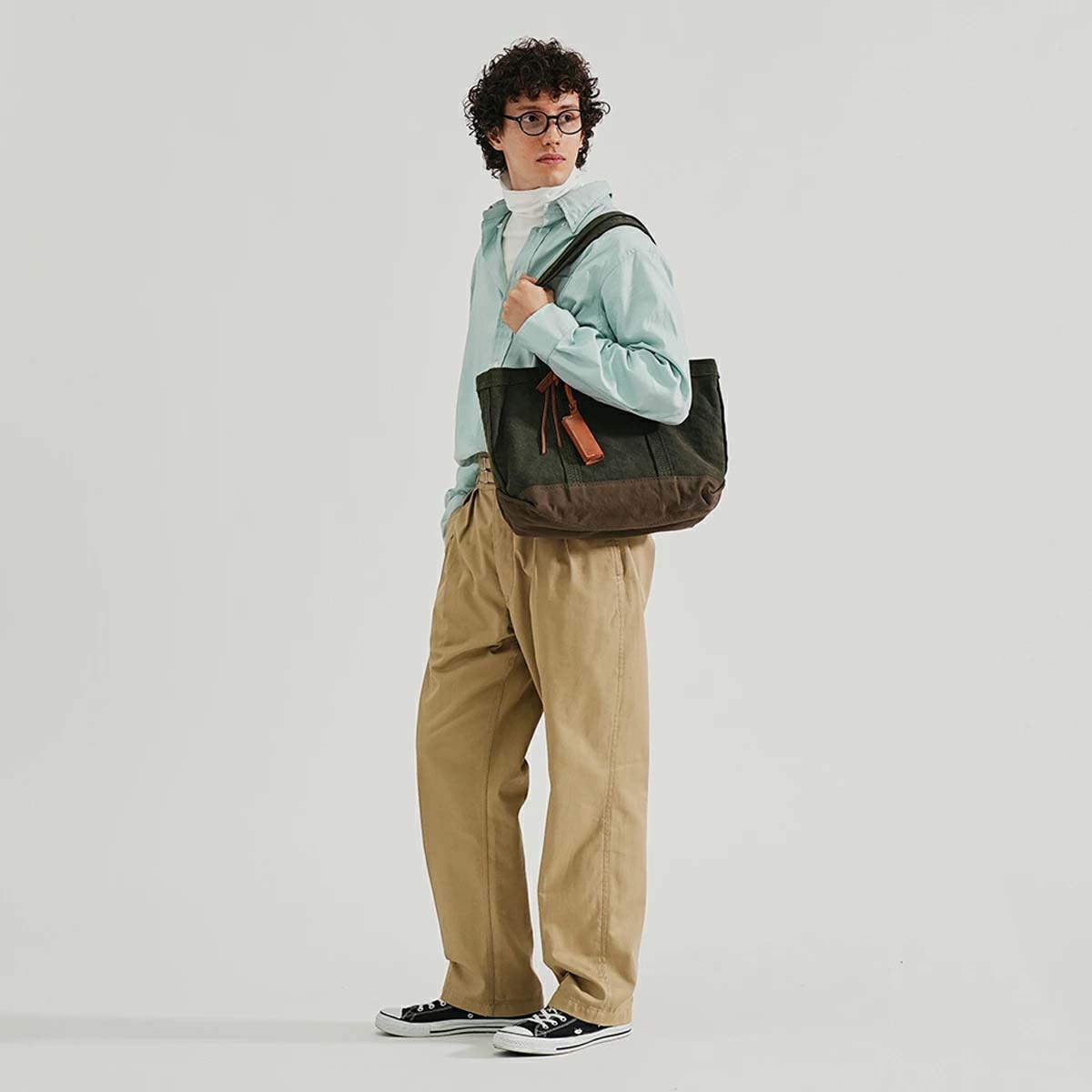 genten バッグ genten（ゲンテン） genten 44375 セルビッジトート2 中 帆布 トート